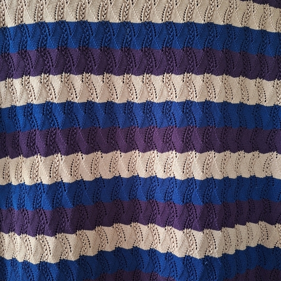 Jason Wu Womens Textured Lightweight Striped Sweater Crew Neck Stretch Size S - Picture 5 of 7